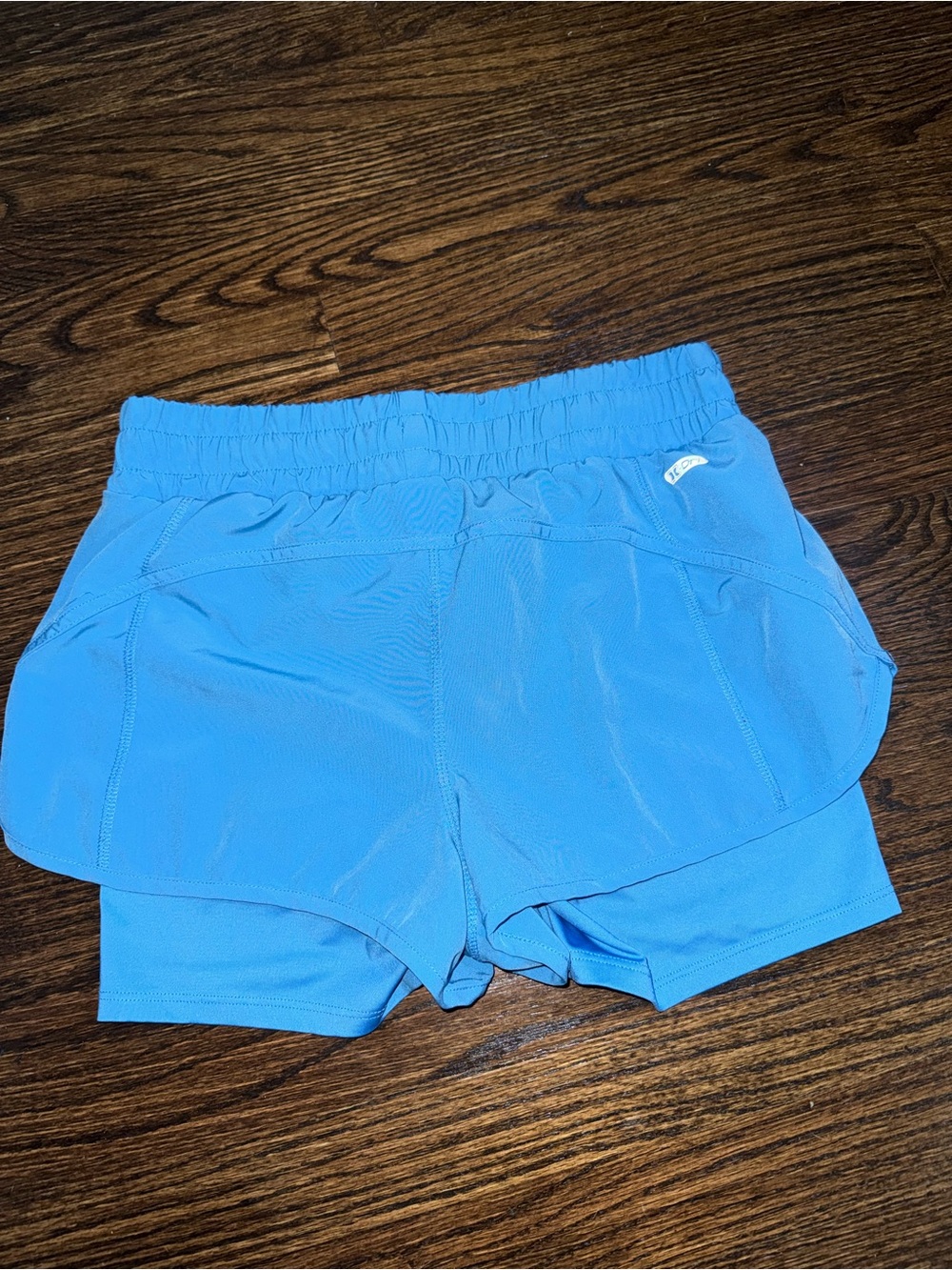 RBX Bright Blue Women's Athletic Two-in-One Shorts